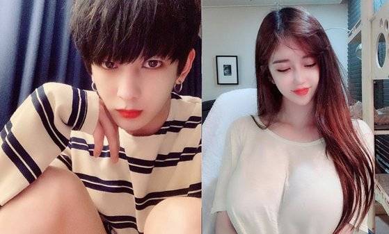 그룹 버뮤다 멤버 우창범(왼쪽), BJ열매(오른쪽). [사진 우창범·열매 인스타그램]