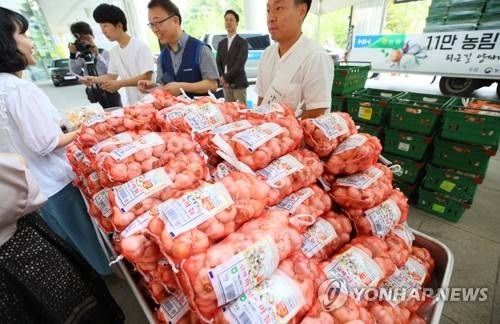 농림축산식품부 '양파·마늘 사랑 캠페인 [연합뉴스 자료사진. 재판매 및 DB 금지]