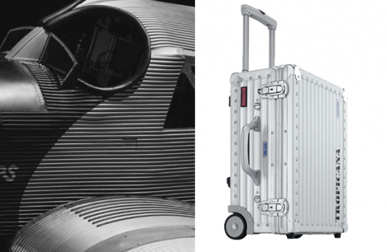 항공기에서 영감을 받은 리모와의 그루브 패턴 [출처-Rimowa 공식 홈페이지]