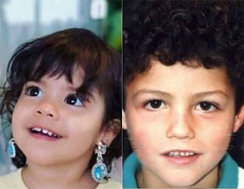 어린 시절 호날두(오른쪽)와 딸 에바(왼쪽). 사진=호날두 SNS