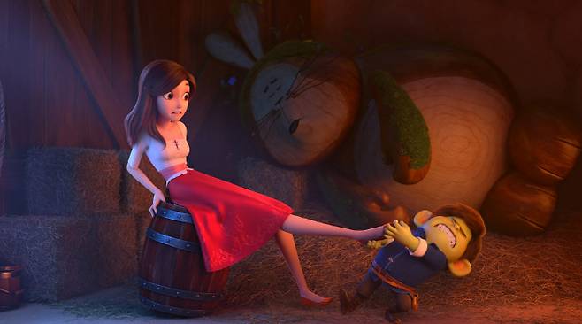 동화 속 인물들의 성격과 외모를 비튼 <레드슈즈>.   라인프렌즈 제공