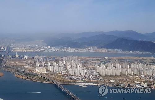 조성 중인 명지국제신도시 모습(올해 4월 촬영) [촬영 조정호]