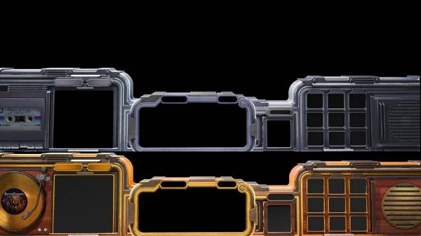 '스타크래프트' 콘솔 스킨 실버(위), 골드(아래).