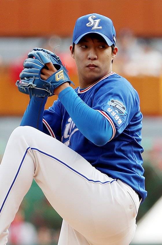 신인왕 후보 삼성 라이온즈 투수 원태인. [연합뉴스]