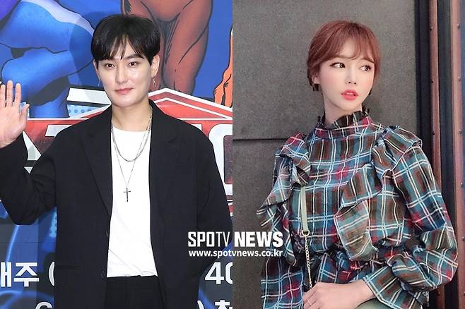 ▲ 열애설을 부인한 가수 강타와 레이싱모델 우주안. 출처| 우주안 인스타그램, ⓒ곽혜미 기자