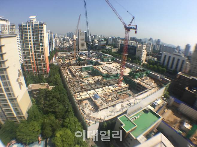 서울 강남구 삼성동의 상아2차 재건축 공사현장(사진=삼성물산 제공)