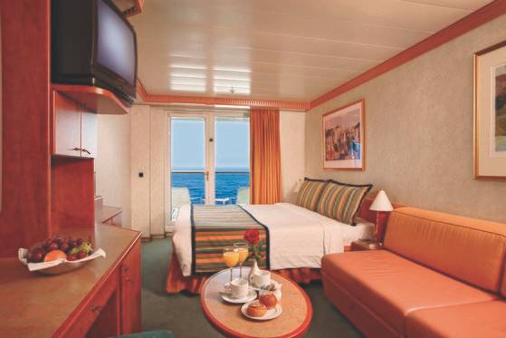 여행 내내 망망대해를 볼 수 있는 발코니 선실. [사진 롯데관광]