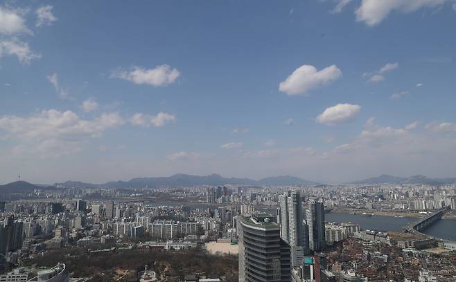 서울 강남구 삼성동 일대 주거 오피스 밀집 지역의 모습. [연합뉴스]