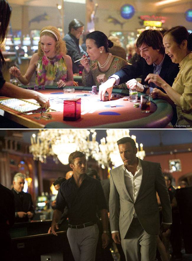 영화 《21》과 《히든카드》의 한 장면 ⓒ ㈜한국소니픽쳐스릴리징브에나비스타영화·20세기 폭스