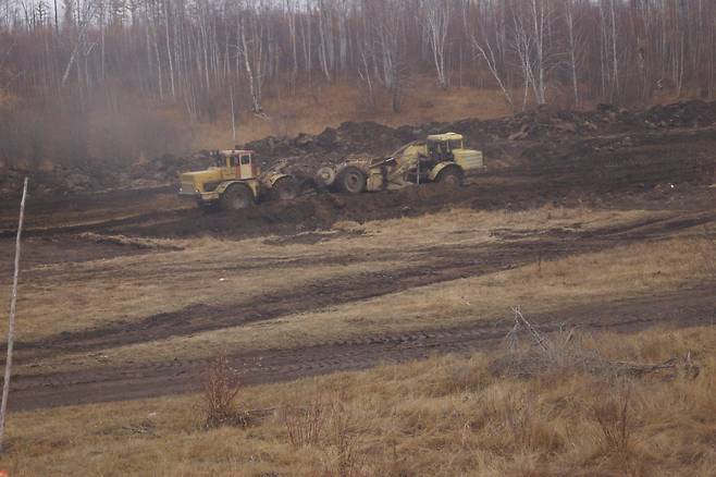 레나강변 도로 공사 현장. 강찬수 기자
