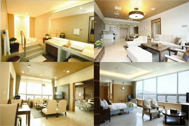 서울성모병원 VIP 병실 전경. (사진=서울성모병원 공식 블로그 캡처)