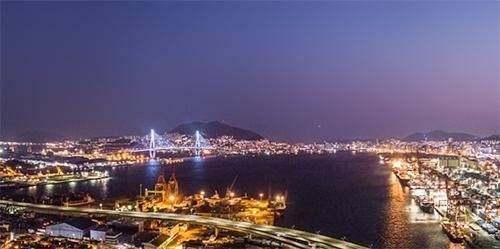 부산 오션 파라곤 현장에서 바라본 전경