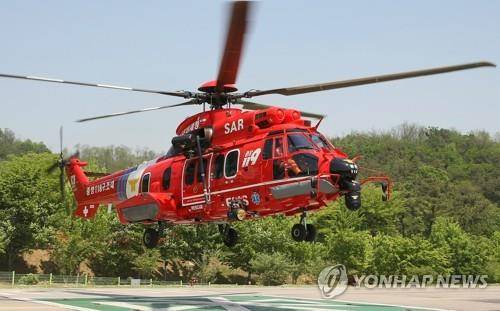 독도 인근 해상서 추락한 헬기 기종. 연합뉴스