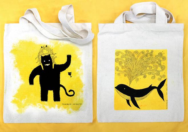 에코백에 아크릴(28×32㎝)