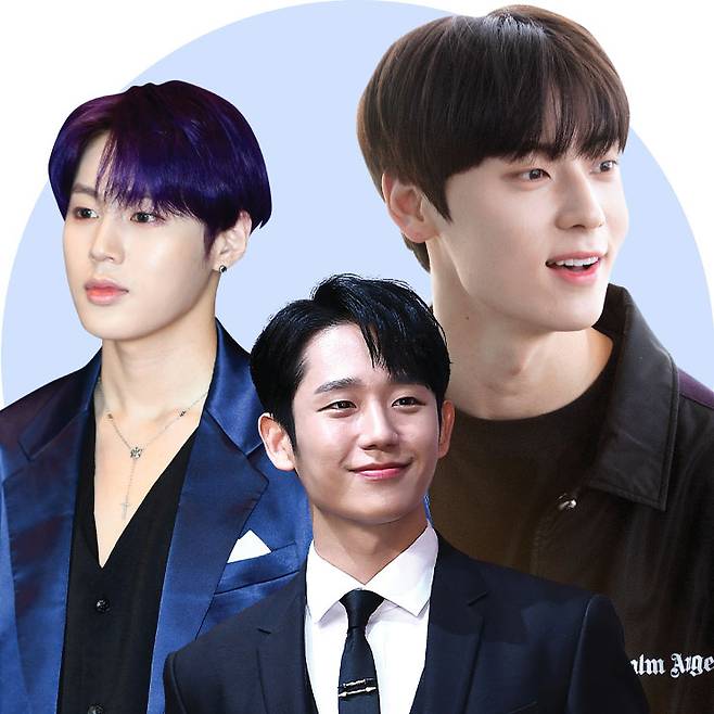 (왼쪽부터)하성운 / 정해인 / 황민현
