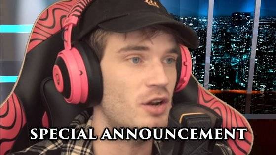 세계에서 가장 많은 구독자를 보유한 개인 유튜버 ‘퓨디파이(PewDiePieㆍ본명 필릭스 셸버그)’가 14일 활동 중단을 선언했다. [유튜브 'PewDiePie' 캡처]