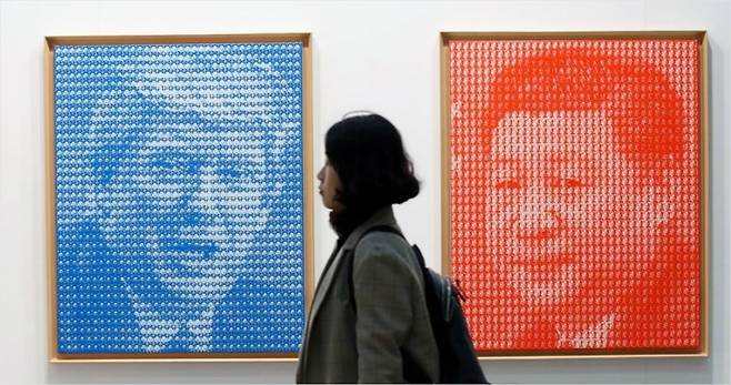 '트럼프와 시진핑 사이' (사진=연합뉴스)