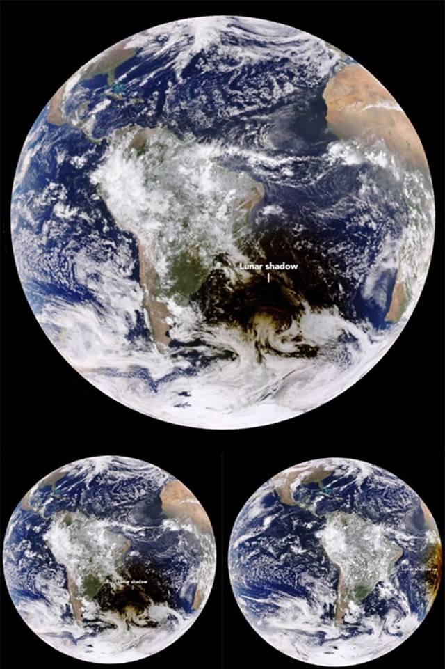 지난 2016년 DSCOVR이 촬영한 금환일식