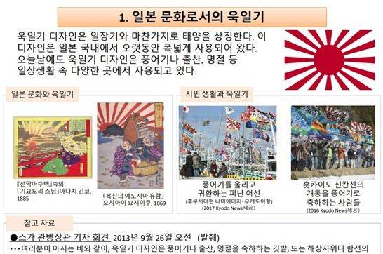 일본 외무성에 게재된 욱일기 관련 설명(한국어판). /사진=일본 외무성 홈페이지 캡처