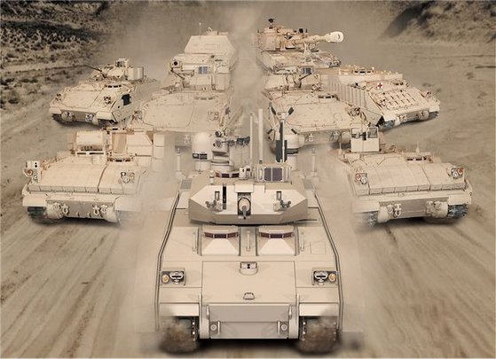 미 육군의 지상전투차량(GCV). [사진 BAE]