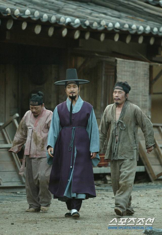 2005년 영화 '음란서생'촬영장 배우 한석규