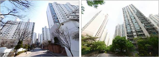 △ 행당대림e편한세상(왼쪽)•행당한진타운 (오른쪽) [이미지 = 네이버 로드뷰 캡처]