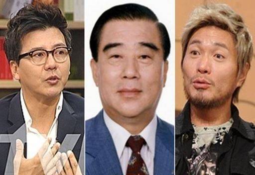 (사진 왼쪽부터) 배우 손지창, 고(故) 임택근, 가수 임재범. 연합뉴스