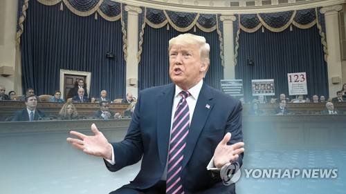 트럼프 탄핵안 표결 임박…하원에선 통과될듯 (CG) [연합뉴스TV 제공]
