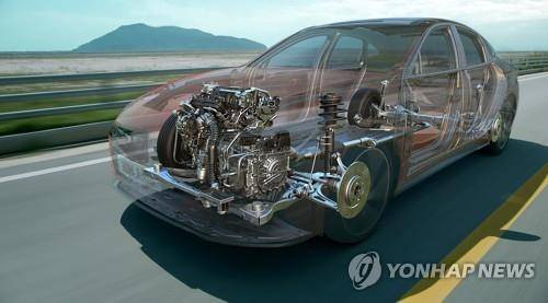 신형 쏘나타 터보에 적용된 스마트스트림 파워트레인 [현대·기아차 제공. 재판매 및 DB 금지]