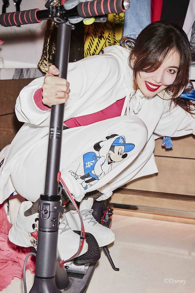 스트리트 캐주얼 브랜드 'MLB'의 2020년 글로벌 앰버서더로 발탁된 가수 현아/사진제공=MLB