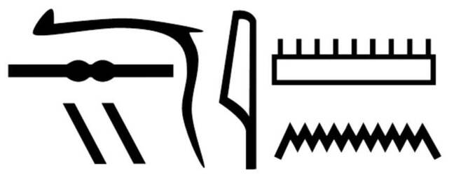 관에 적혀 있는 이집트 상형문자. ‘네시아문’ 이름이다. 사이언티픽 리포트