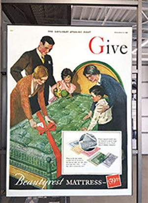 1950년대부터 실행된 시몬스의 광고 아카이브들