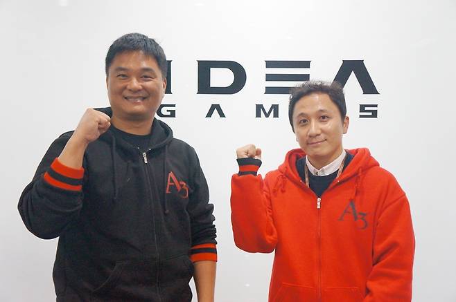 이데아게임즈 권민관 대표(좌), 홍광민 PD(우)