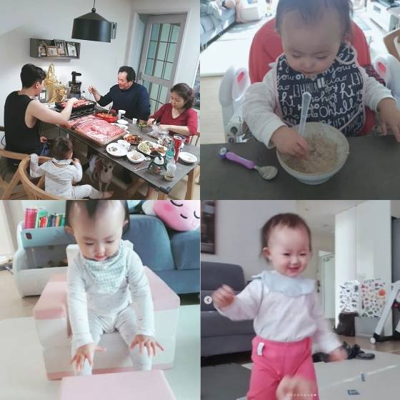 /사진=안소미 인스타그램 (첫 번째 사진 왼쪽부터 안소미 남편, 딸 로아 양, 안소미 시부모님)