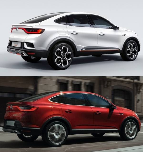 르노삼성 'XM3 인스파이어' (상), 르노 '아르카나' (하)