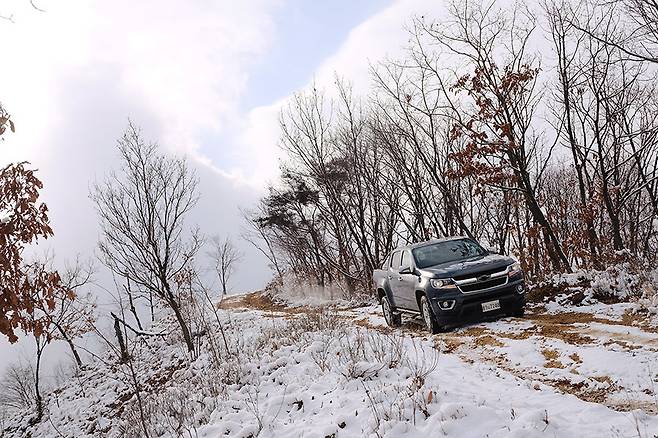 쉐보레 콜로라도가 대한민국에서 첫 겨울을 보내게 됐다.