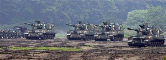 전방부대 배치된 K-9자주포