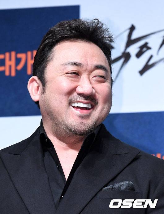 [OSEN=지형준 기자]배우 마동석이 간담회를 하고 있다. /jpnews@osen.co.kr