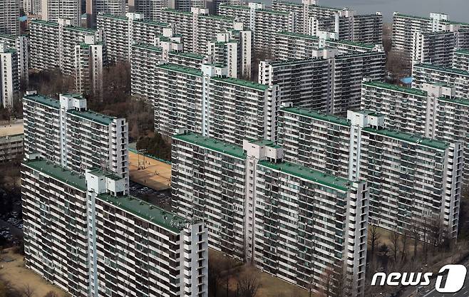 서울 송파구 잠실주공 5단지 모습. © News1 구윤성 기자