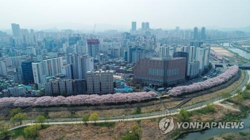 서울 양천구 안양천 일대 아파트 [연합뉴스 자료사진]