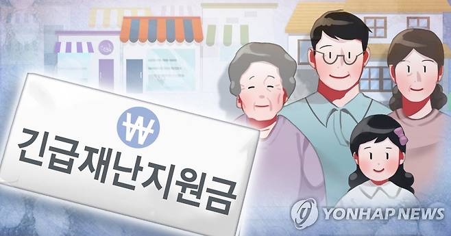 긴급재난지원금 가구당 최대 100만원 지원 (PG) [장현경 제작] 일러스트