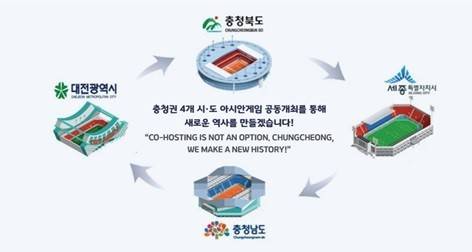 2030 아시안게임은 충청권 4개 시·도에서 열린다. 충청북도 제공