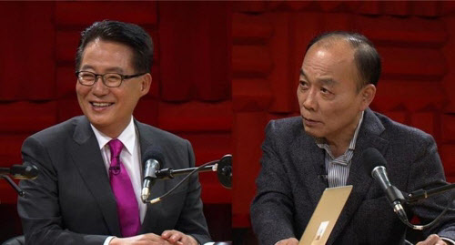 (왼쪽부터) 박지원 의원, 전원책 변호사 (사진=KBS)