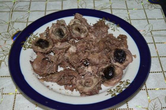 순록 눈알요리. 순록은 우리 민족의 소처럼 버리는 부위가 거의 없다. [사진 한국해양수산개발원]