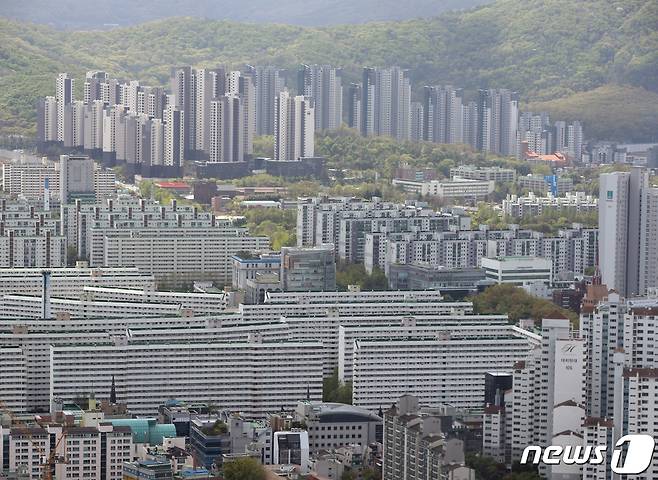 서울 강남권 아파트 모습.(뉴스1 자료사진)© News1 신웅수 기자