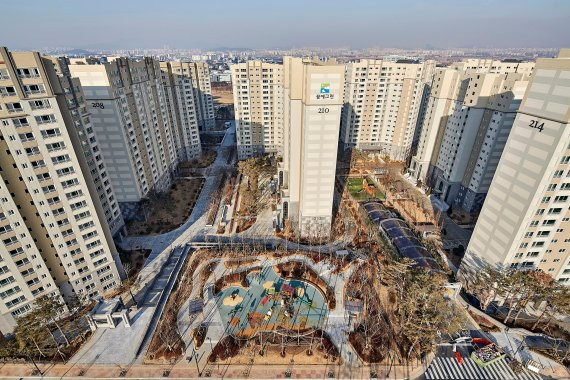 수원시 권선구에 있는 '수원권선꿈에그린' 단지 전경.