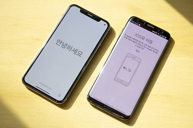 Move to iOS 앱은 안드로이드 스마트폰 정보를 아이폰으로 옮기는 앱이다. 출처=IT동아