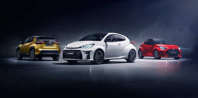 도요타의 ‘야리스’ 모델 3총사 (사진=도요타 공식 홈페이지)