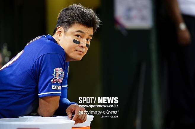 ▲ 텍사스 레인저스 외야수 추신수.