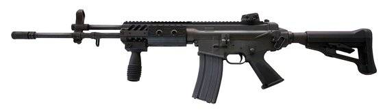 한국군의 제식 돌격소총인 K2를 카빈형으로 개조한 K2C1. 6.8㎜ K2C1은 이 소총에서 6.8㎜ 구경용 총열만 바꾼 것이다. [사진 ST모티브]